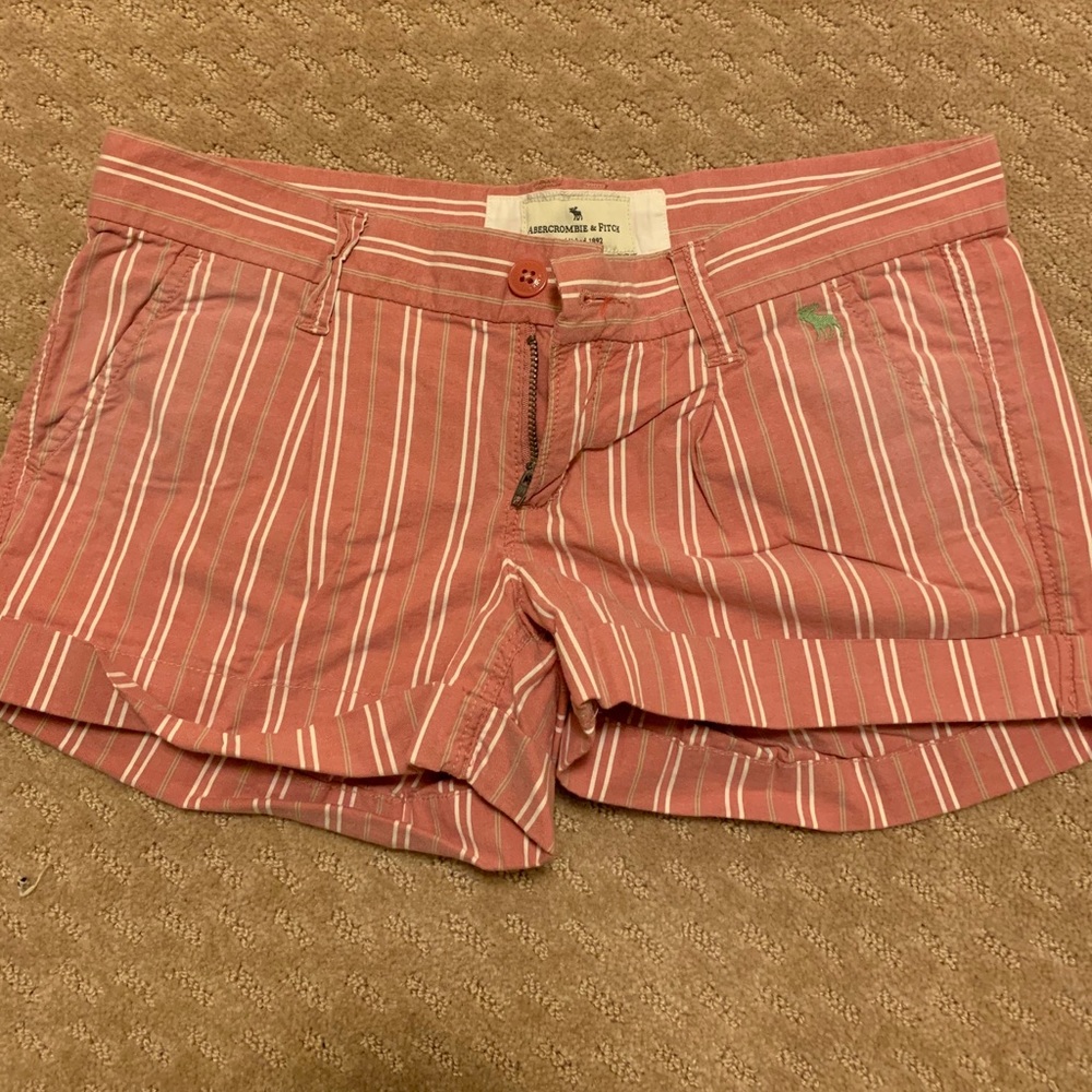 Abercrombie & Fitch Pink Striped Shorts Size 2